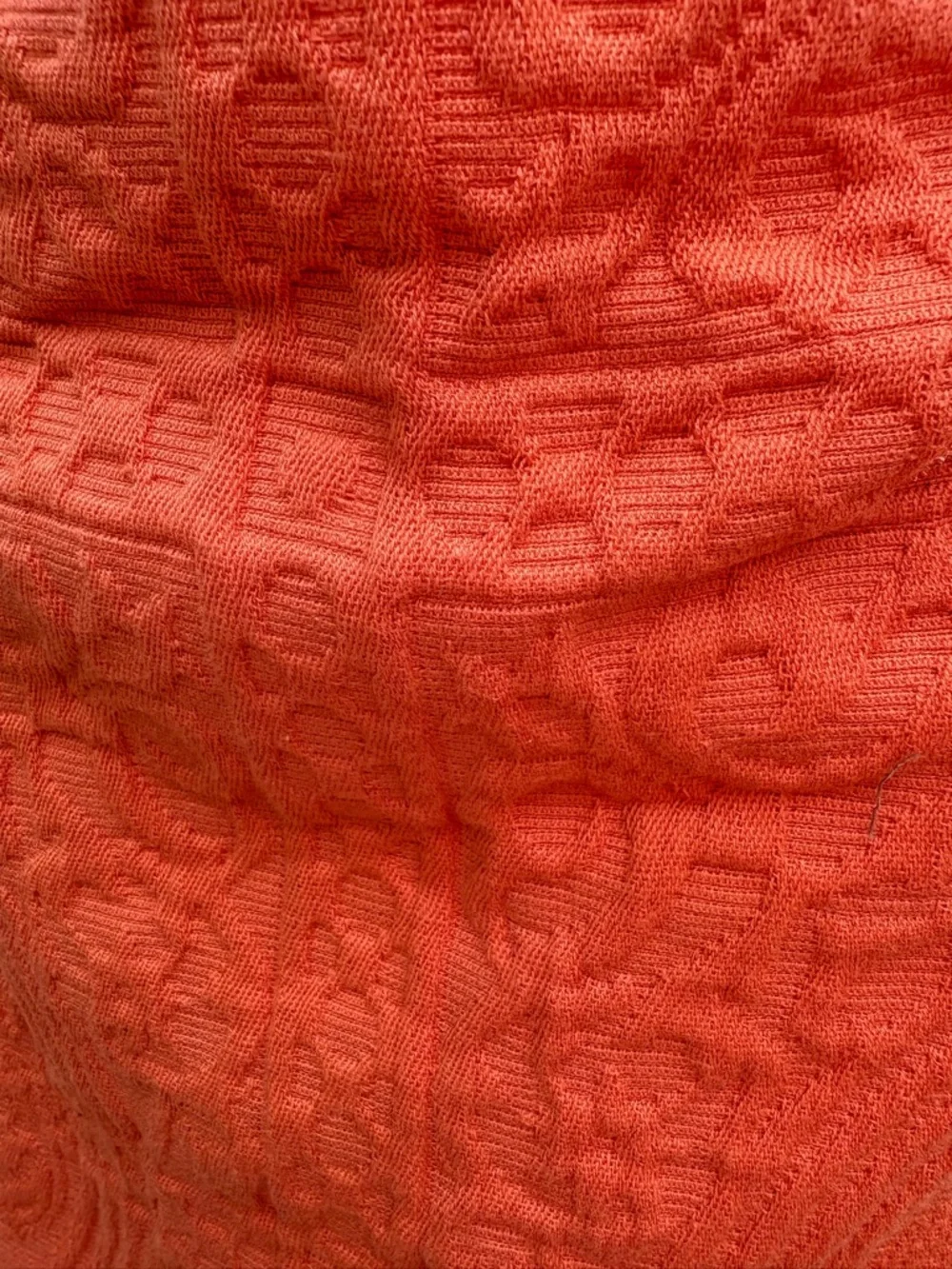Superior Orange 🍊 Coral Textured King Pillowsham